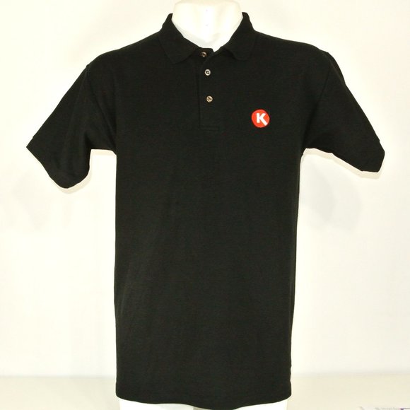CIRCLE K Convenience Store Employee Uniform Polo Shirt Black NEW Size S Small - Picture 1 of 8